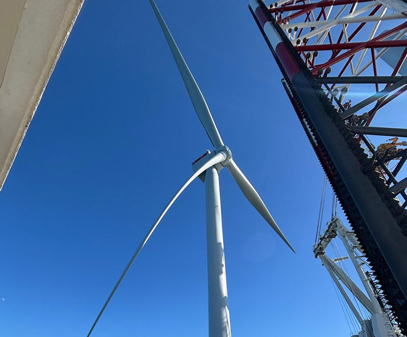 First electrons being delivered to the grid