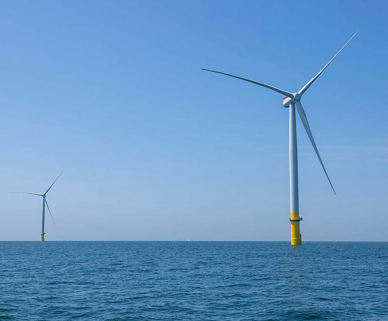 Windmills in the ocean