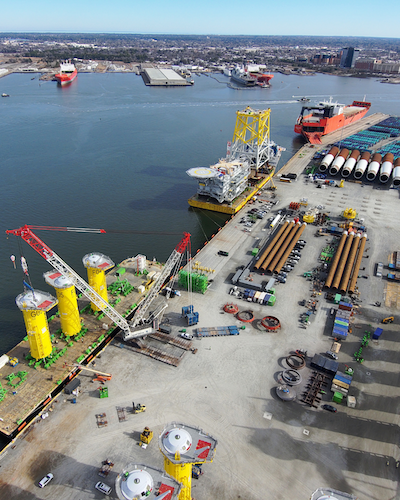 Portsmouth Marine Terminal staging area